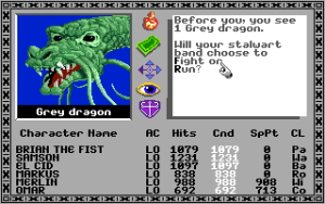 Apple IIGS-versjonen av Bard's Tale.