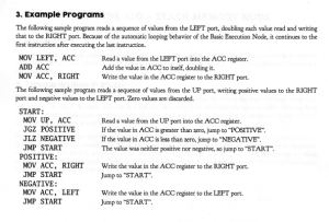 Eksempelprogram fra manualen.