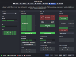 Instruksjoner i Football Manager
