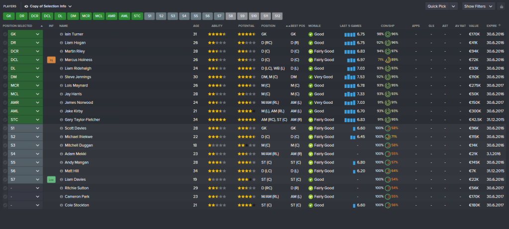 lagoversikten i football manager