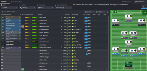 taktikkskjerm for Football Manager