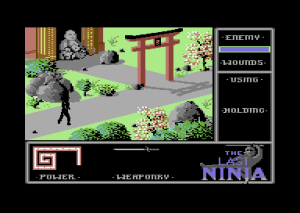 The Last Ninja på Commodore 64.