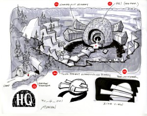 Konseptskisse fra Psychonauts 2.