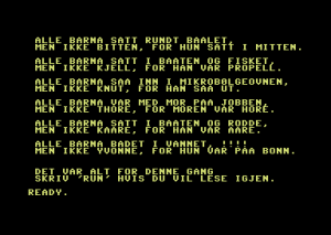 Denne samlingen Alle Barna-vitser fant vi på en annen Data-Tronic-kassett. Noen av disse er muligens litt upassende, du får sørge for sensuren selv.
