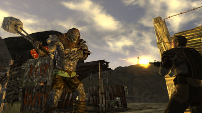 Bilde av Fallout New Vegas - mann mot supermutant