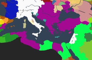 Det mektige Bysants i 1394, etter at dynastiet Batatzes gjenreiste det til en av tidens supermakter.