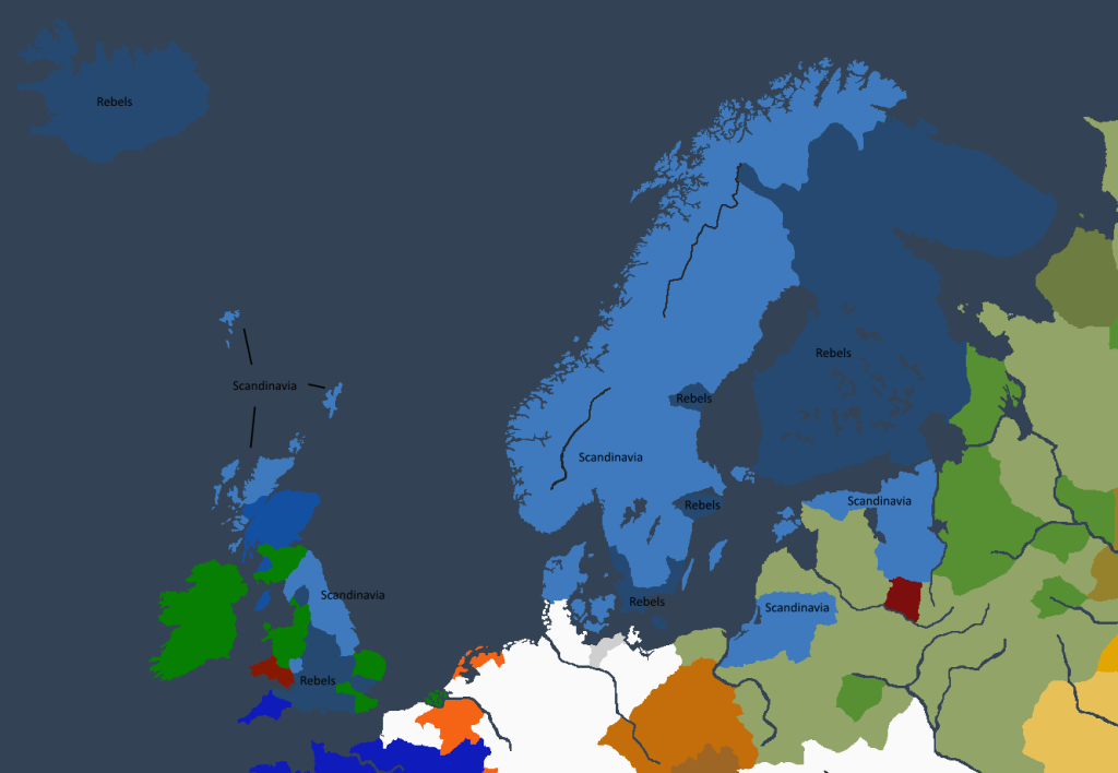 Riket ved den ulykkelige Klas Is død.