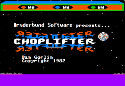 Tittelskjermen på Apple II (bilde: Huwmanbeing).