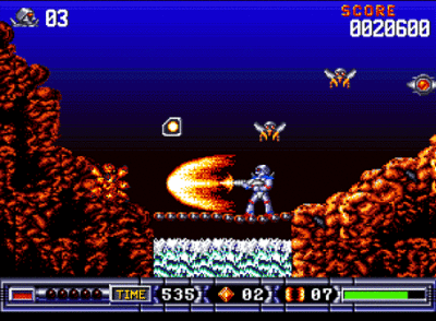 Turrican II på Amiga.