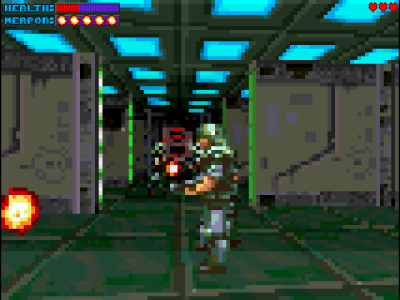 Nesten Doom, på Amiga.
