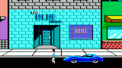 Police Quest, tydeligvis med et grafikkfilter aktivert.