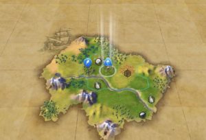 Et slikt syn møter deg ved starten av en kampanje i Civilization VI