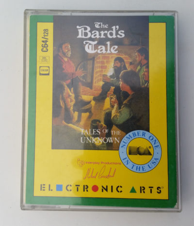 The Bard's Tale på kassett. Ikke den kuleste versjonen, men fascinerende likevel.