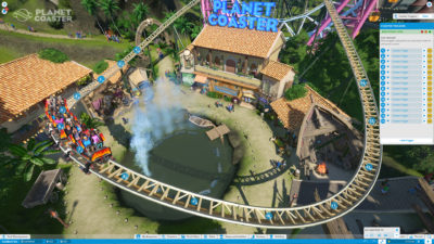 Dette, månebildet og toppbildet er fra Planet Coaster.
