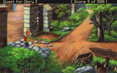 Samme sted i «nye» Quest for Glory.