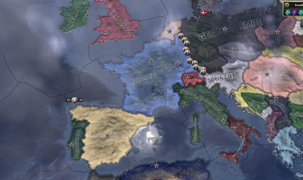 Europa i flammer.