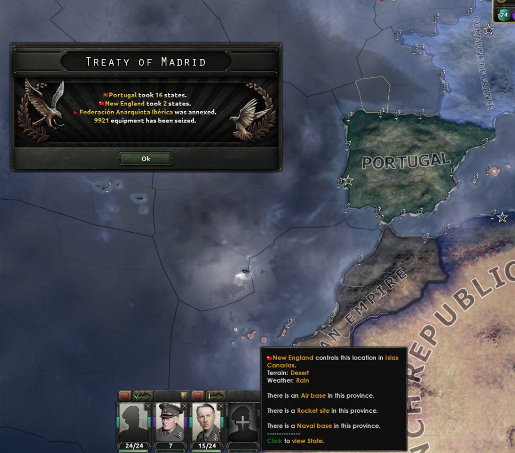 Portugal sterk.