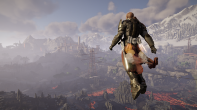 Jetpack er greit å ha når man skal utforske.