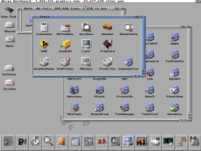 Amiga Forever har en grei Workbench 3.x-installasjon.