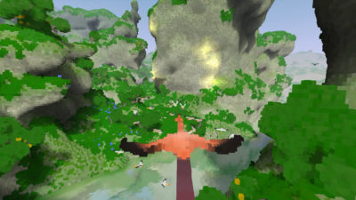 Vakre voxel-landskaper.