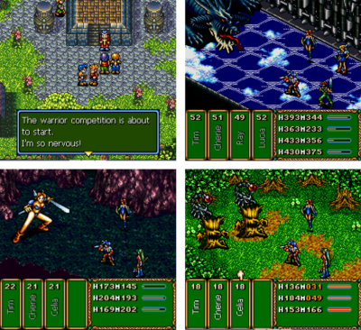 Bilder fra Brave Battle Saga.