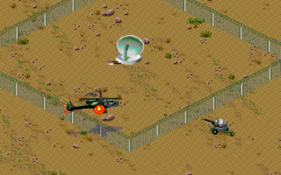 Det første målet speiler den første i virkelighetens Desert Storm, der Apache-helikoptre ble sendt inn for å ødelegge irakiske radarsystemer (MS-DOS).