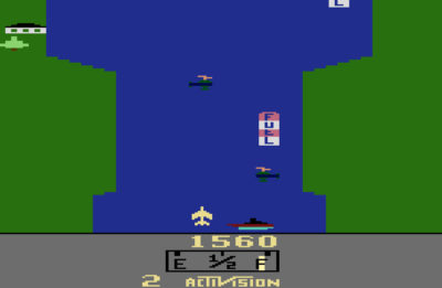 River Raid på Atari 2600.