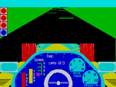 Chequered Flag er et tidlig forsøk på å lage en racingsimulator.