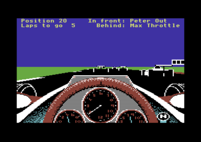 Revs+ på Commodore 64.