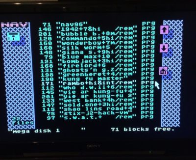 En samling laget av Michael Pedersen, han har brukt NAV96 for å legge inn denne joystick-navigerbare menyen. Bilde: Michael Pedersen.