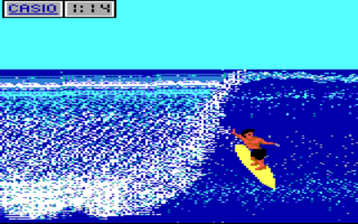 Surfing på PC (EGA).
