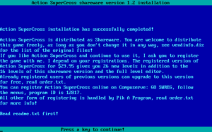 Spillet var «shareware».