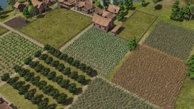 Skjermbilde fra Banished.