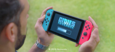 Jeg har ikke funnet noen offisielle skjermbilder fra Switch-versjonen, men vi har dette flotte bildet av en kar som ser på at spillet skal lastes inn.
