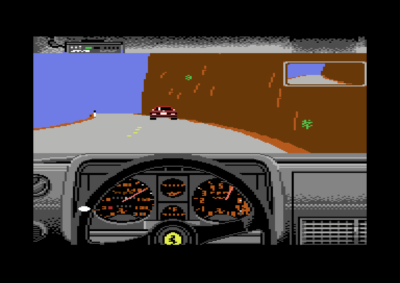 Commodore 64-versjonen av Test Drive.
