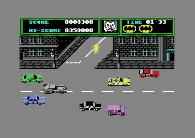 Bilsekvensen på Commodore 64.