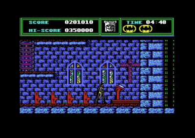 Commodore 64-versjonen har noen detaljer Amiga-versjonen ikke har.