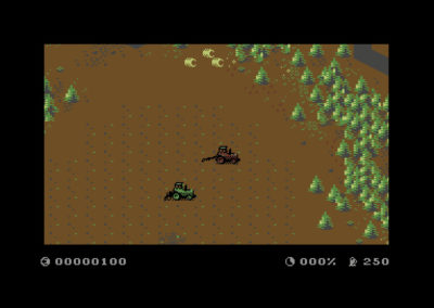 Slik tar Commodore 64-versjonen av Farming Simulator seg ut.