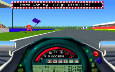 Spillet hadde til og med banefunksjonærer! Luigi Rivellini var forøvrig min faste lagkamerat. Bilde: Mobygames.