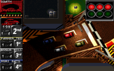 Death Rally. Bilde: Mobygames.