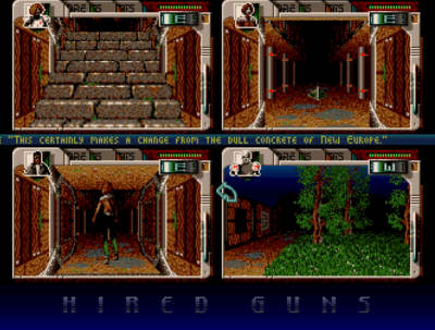 Hired Guns på Amiga.