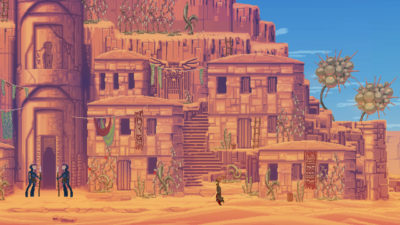Fin pikselgrafikk i The Way: Remastered.