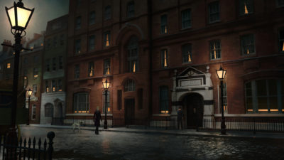 Lancelot og Morgana i London.