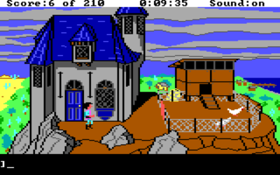 King's Quest III. Her bor du og trollmannen Manannan.