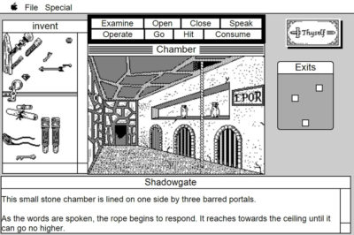 Slik så Shadowgate ut på Mac.