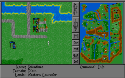 MS-DOS-versjonen av Warlords.