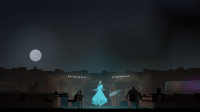 Konsert langs veien.